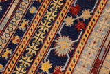 handmade Traditional Kafkaz Chobi Ziegler Blue Beige Hand Knotted RECTANGLE 100% WOOL area rug 9 x 12