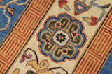 handmade Traditional Kafkaz Chobi Ziegler Blue Beige Hand Knotted RECTANGLE 100% WOOL area rug 9 x 12