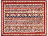 Rustic Shawl Elden Vegetable Dyed Wool Rug - 5'7'' x 8'2''