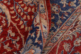 handmade Traditional Kafkaz Chobi Ziegler Rust Blue Hand Knotted RECTANGLE 100% WOOL area rug 6 x 8