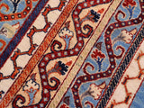 handmade Transitional Shawl Lt. Blue Ivory Hand Knotted RECTANGLE 100% WOOL area rug 6x8