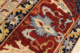 handmade Traditional Kafkaz Chobi Ziegler Ivory Rust Hand Knotted RECTANGLE 100% WOOL area rug 12 x 15