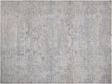 handmade Transitional Vintage Gray Beige Machine Made RECTANGLE POLYESTER area rug 9x12