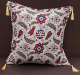 handmade Geometric Pillow Blue Red Handmade RECTANGLE throw pillow 2 x 2